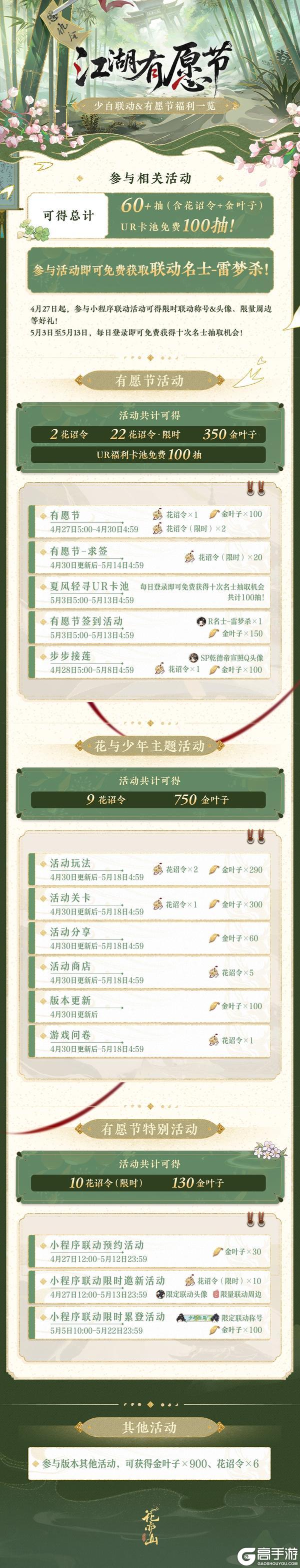 《花亦山心之月》江湖有愿节丨有愿节福利详情