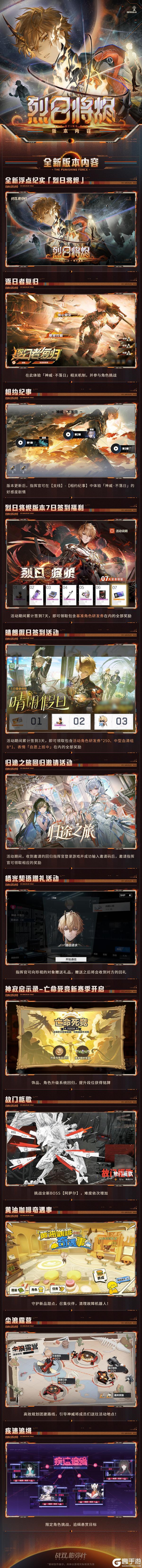 《战双帕弥什》♢烈日将烬 | 版本内容资讯♢