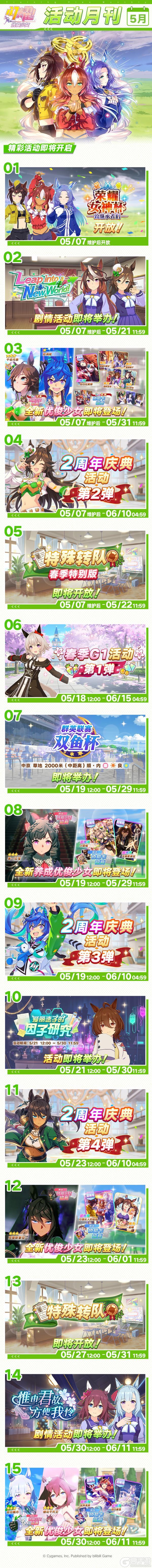 《闪耀！优俊少女》「5月活动月刊」公布！