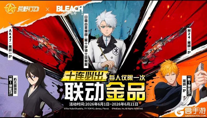 《荒野行动》10连抽必得联动金品