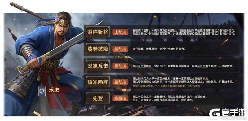《偃武》铁骑长枪破敌阵！XP全新武将「乐进」设定前瞻