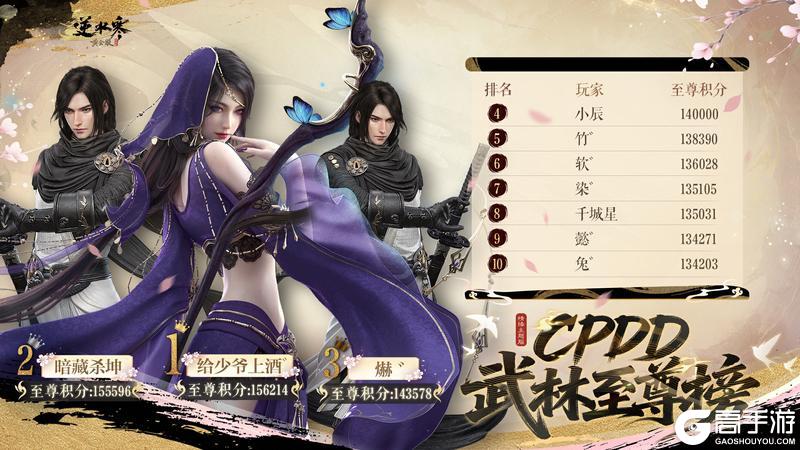 《遇见逆水寒》风华耀世、武定乾坤！恭贺给少爷上酒゛登顶CPDD服武林至尊榜首！
