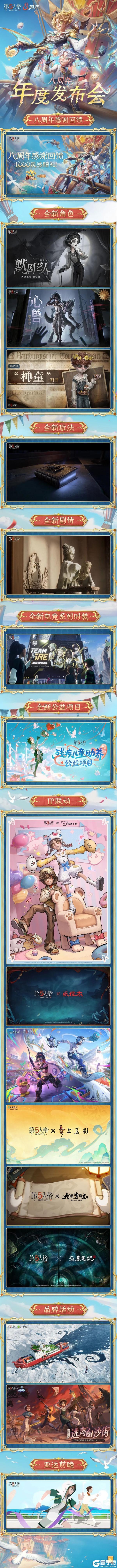 第五人格八周年 年度发布会情报汇总送达！