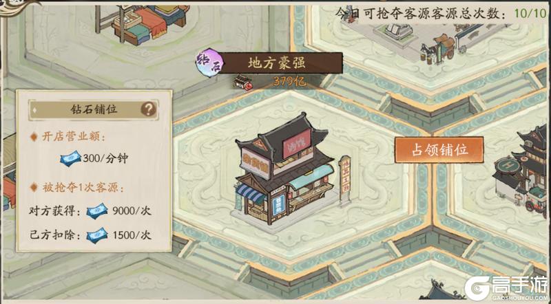 《大店小二》街区玩法攻略详解，抢占铺位轻松赚营业额！