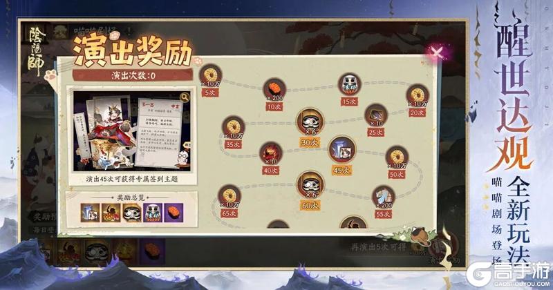 《阴阳师》「喵喵剧场」5月7日好戏上演，参与活动免费获取签到主题！