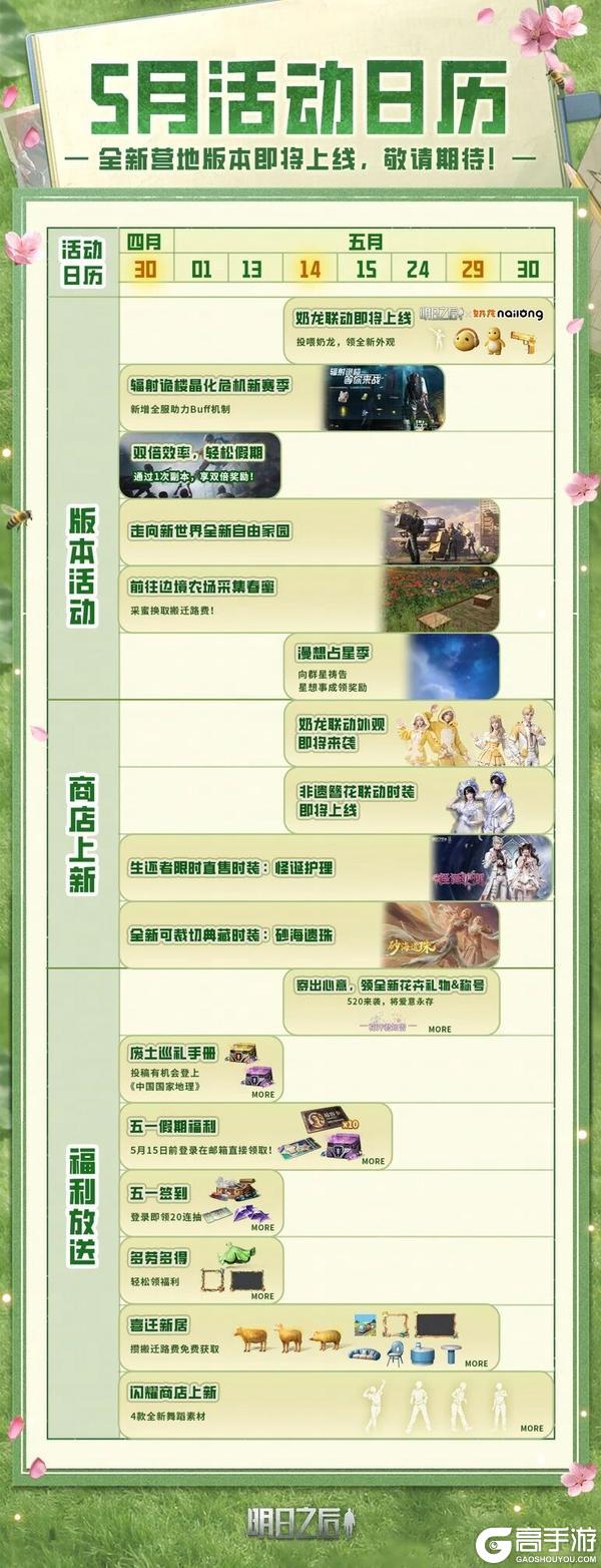 《明日之后》查收5月活动日历 了解废土新变化