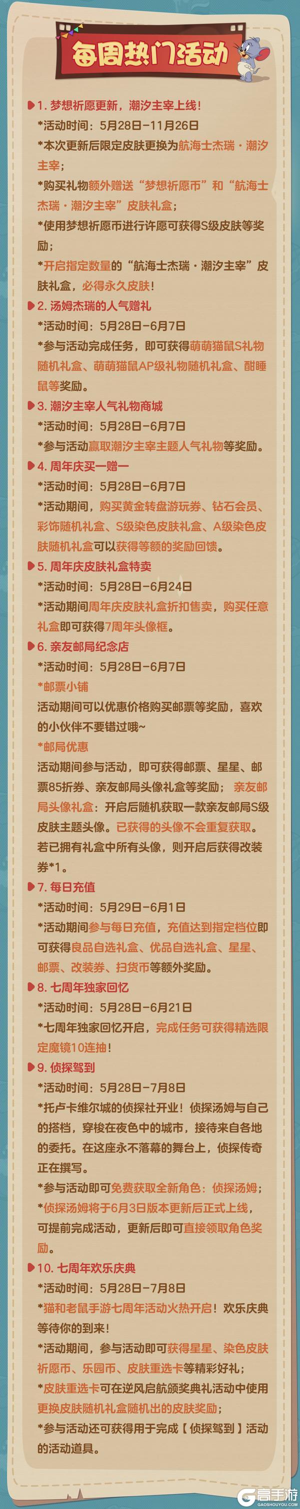 《猫和老鼠》5.28更新公告丨更多精彩 快来一览具体内容吧