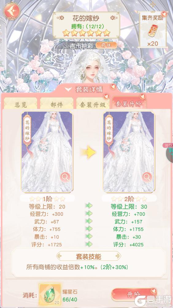 《锦绣商铺》玩法攻略:「套装培养」玩法攻略详解
