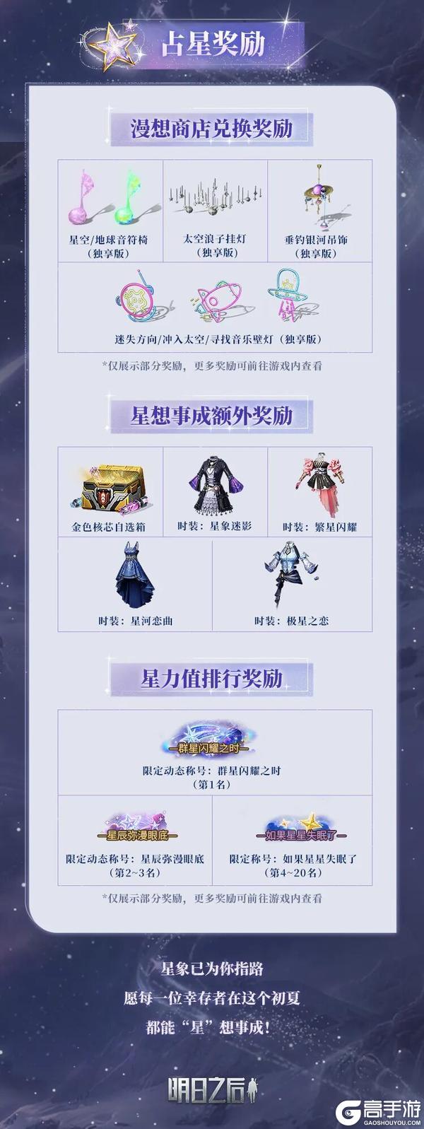 《明日之后》漫想占星季今晚开启!星空家具免费换