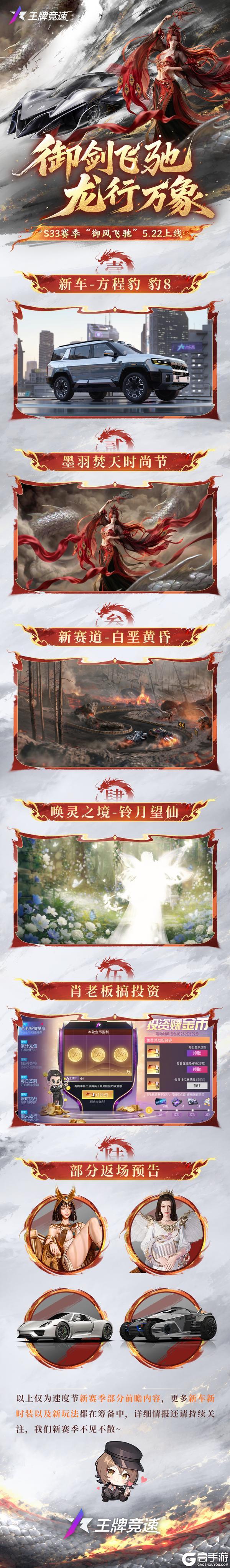 《王牌竞速》新赛季预告丨S33-御风飞驰即将上线