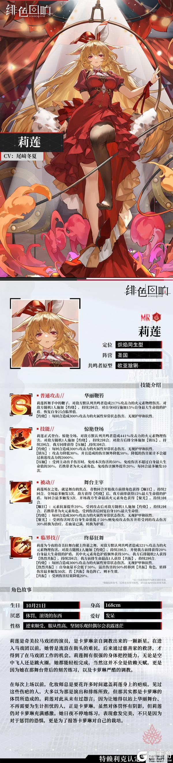 《绯色回响》莉莲的情报