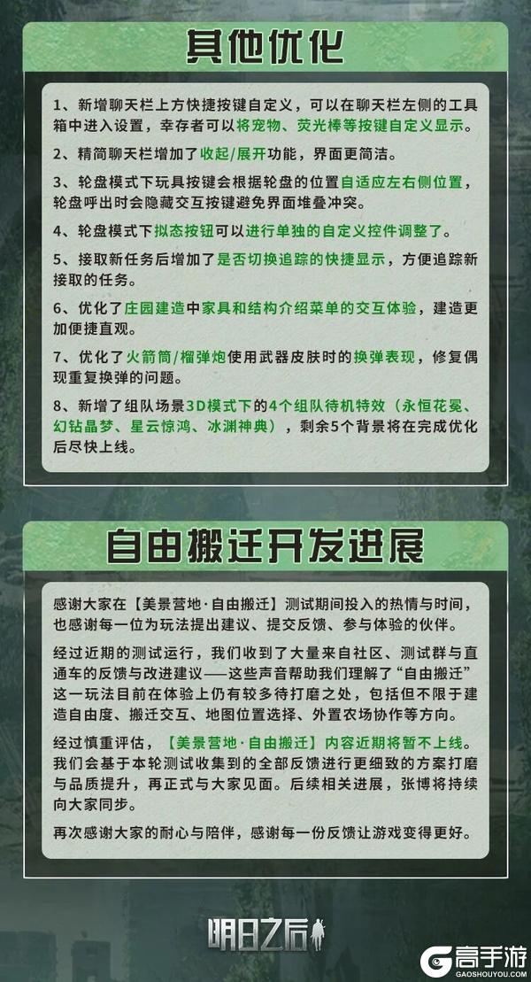 《明日之后》简单生存专服5月29日更新公告