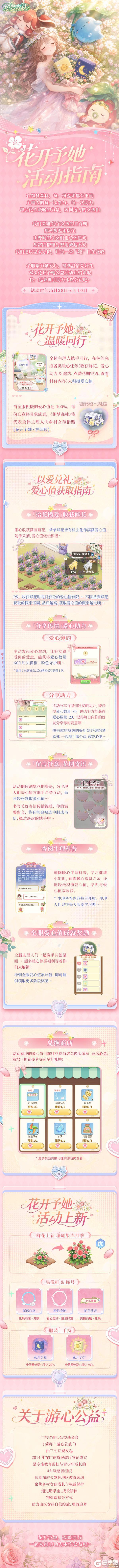 《织梦森林》【织梦攻略书】「花开予她」活动指南，每一次分享，都是一份守护