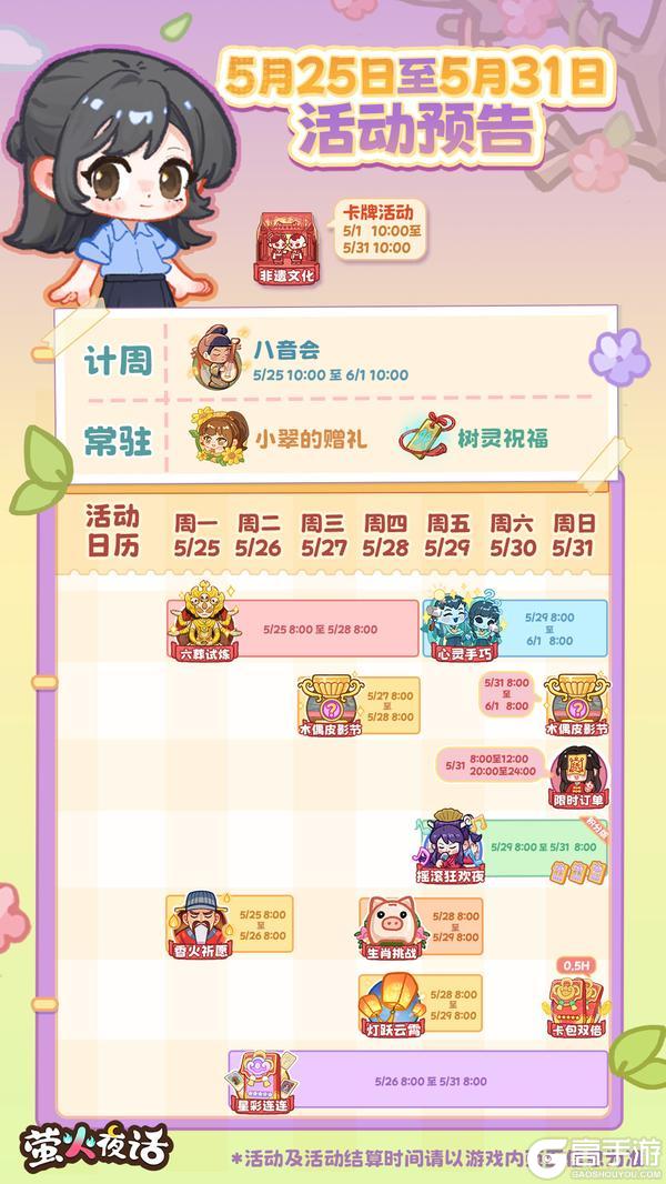 《萤火夜话》活动抢先看|5月第④周活动预告