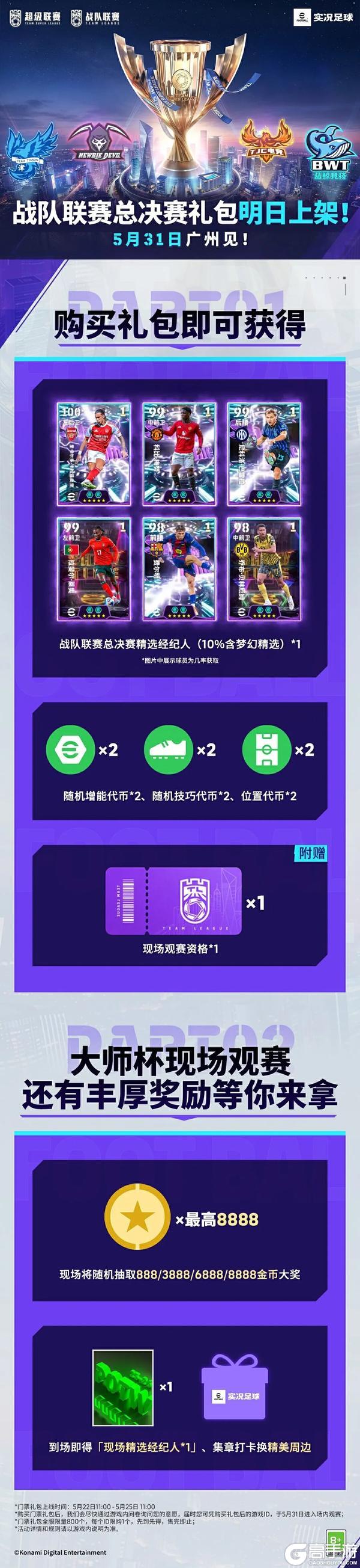《实况足球》竞猜有奖 赢好礼!战队联赛总决赛一触即发!