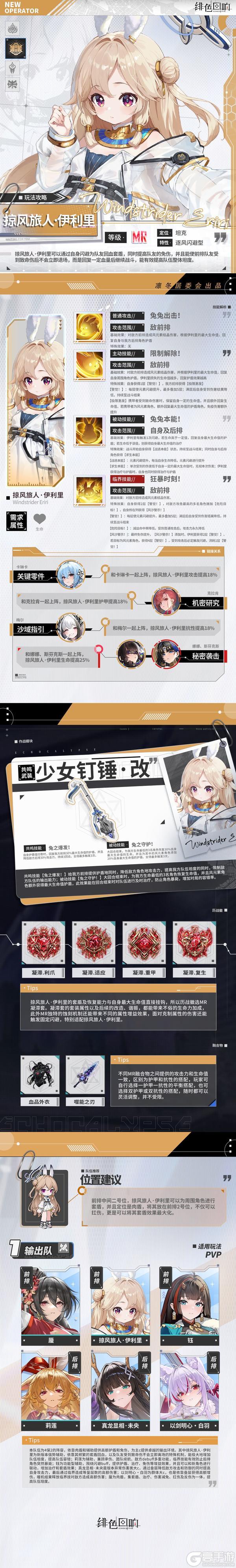 《绯色回响》角色攻略：掠风旅人·伊利里