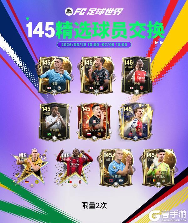 《FC足球世界》世界之巅团队3球员来袭！精选交换卡池刷新！