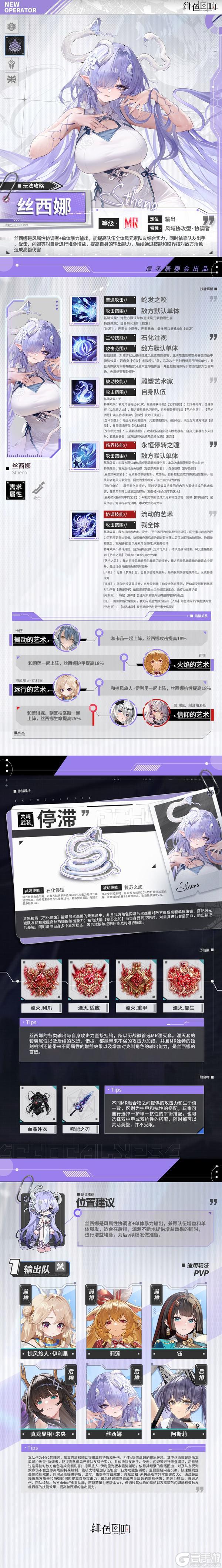 《绯色回响》丝西娜角色攻略
