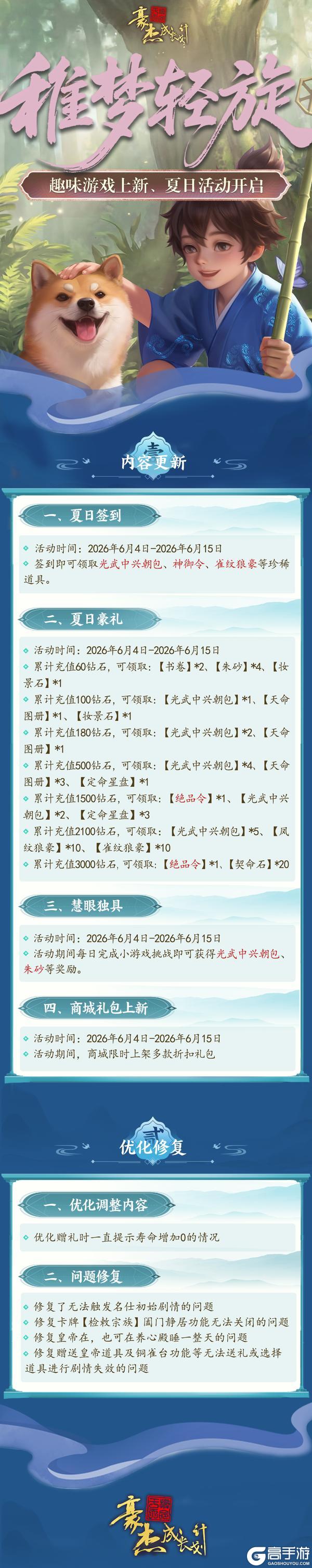 《豪杰成长计划》更新公告丨6月4日 趣味游戏「慧眼独具」上新，夏日活动开启