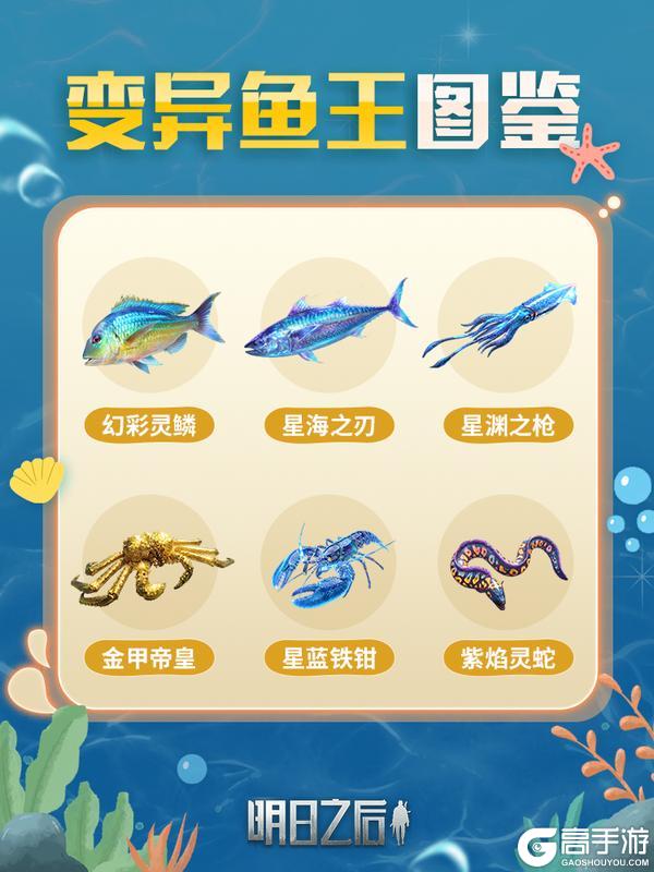 《明日之后》海钓图鉴大全！一眼识遍变异鱼种