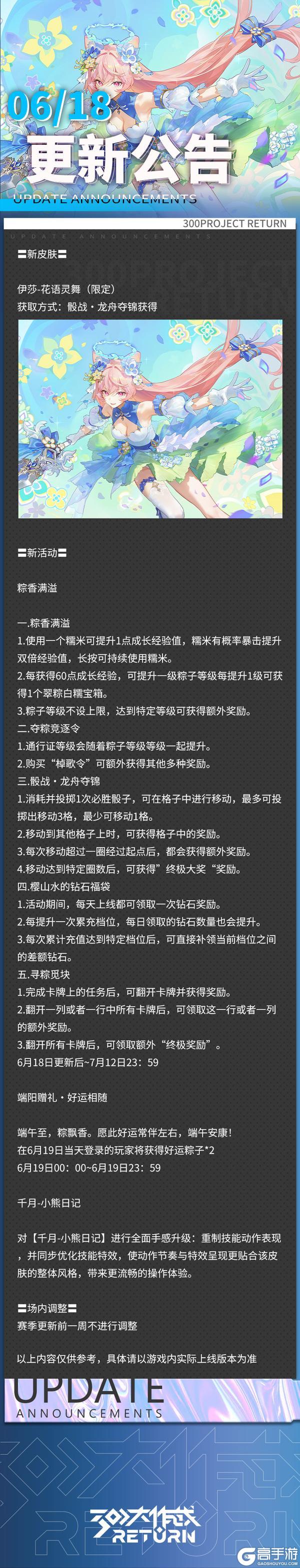 《300大作战》新公告 | 6月18日
