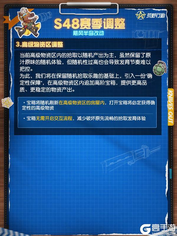 《荒野行动》S48赛季改动前瞻——飓风半岛改动
