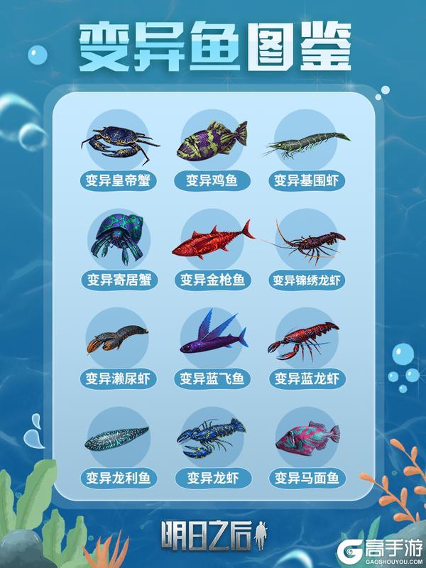 《明日之后》海钓图鉴大全！一眼识遍变异鱼种