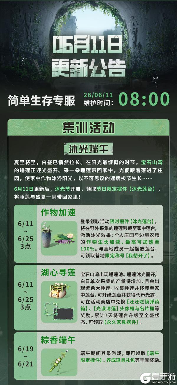 《明日之后》更新公告 | 禁海垂钓解锁新食谱