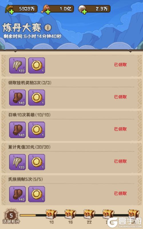 《蛮荒领主》炼丹大赛玩法攻略详解