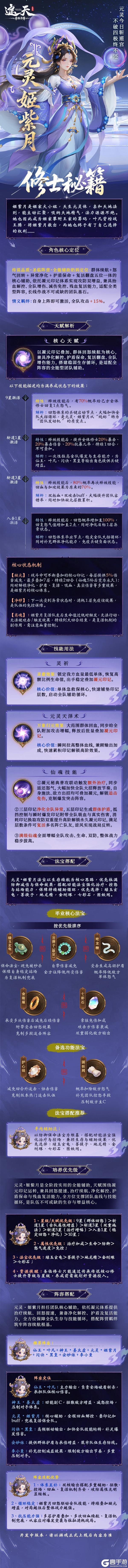 《遮天：帝路争锋》修士攻略：圣临阵营·全能辅助奶妈——元灵·姬紫月