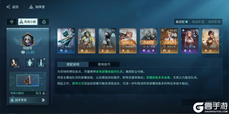 《镭明闪击》角色攻略:SSR·塔尼娅技能家搭配详解!