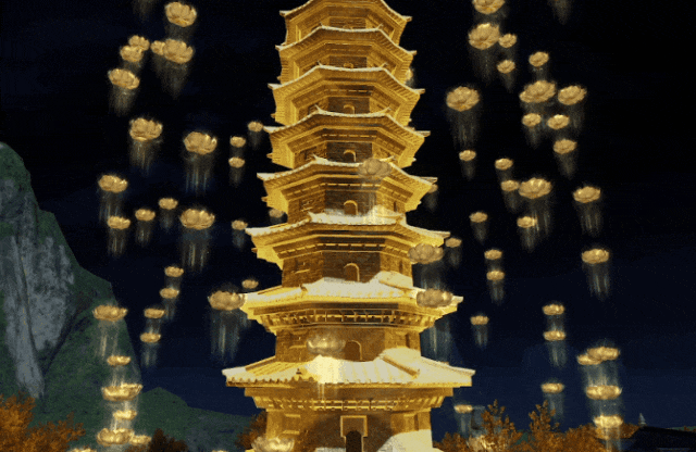 《一梦江湖》金莲浮屠知道吧来江湖奇景为你安排上佛光浴