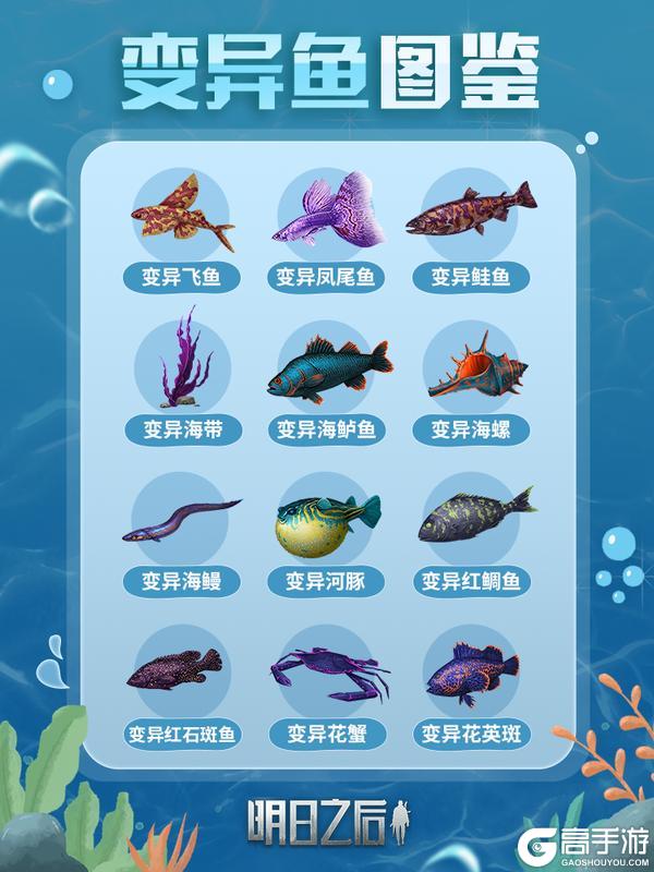 《明日之后》海钓图鉴大全！一眼识遍变异鱼种